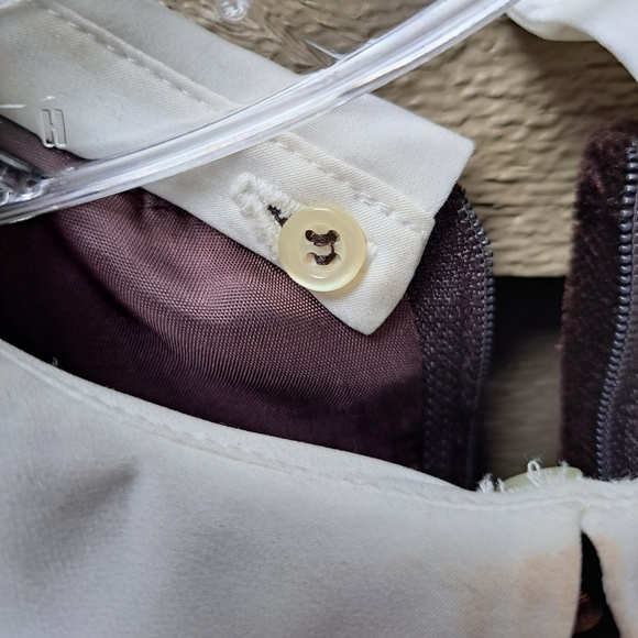 Stunning David Charles HARRODS Brown Velvet Holiday Dress  ENGLAND - 10 - Picture 5 of 8